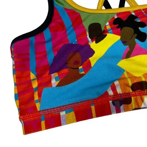 Peloton x Monica Ahanonu Strappy Bra Black History Collection 2021 Sports Bra